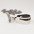 Kultasepät Salovaara ky | K.Sara | Savukvartsi Riipus | Kaulakoru | Hopeaa