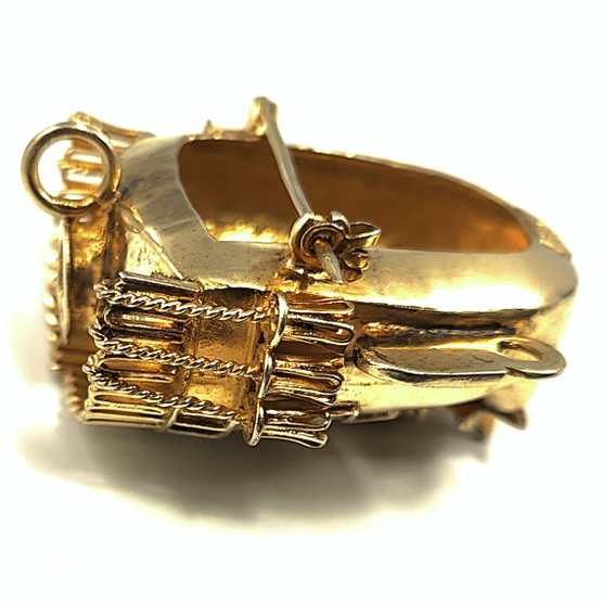 MEXICO | Atsteekkien soturinaamio  Solki | Kullattu Rintakoru / Riipus | 925 Hopeaa 