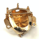 MEXICO | Atsteekkien soturinaamio  Solki | Kullattu Rintakoru / Riipus | 925 Hopeaa 