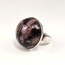 Kauniskoru | Valo-korun valmistama upea Rodoniitti SORMUS | Hopeaa -71