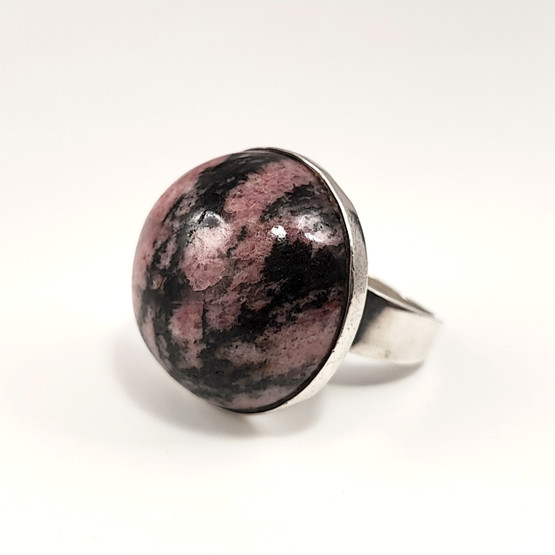 Kauniskoru | Valo-korun valmistama upea Rodoniitti SORMUS | Hopeaa -71