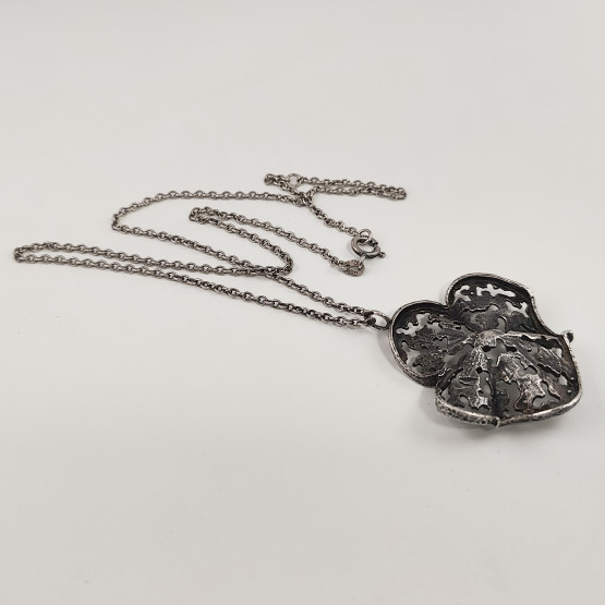 Kultasepät Salovaara ky | K.Sara | Kukka-riipus | Kaulakoru | 925 Hopeaa