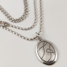 Kalevala Koru | TAHDON ASIA riipus | kaulakoru oliiviketjulla |  Hopeaa