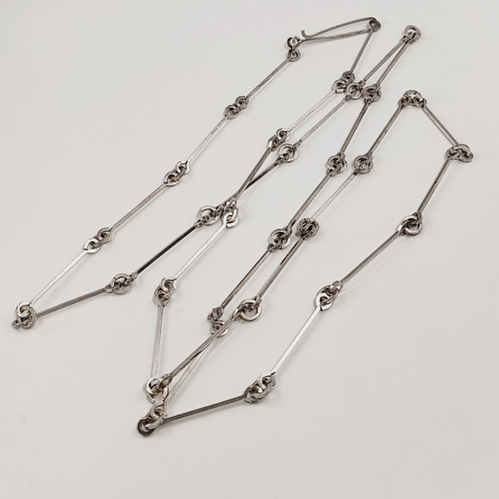 Lapponia | Björn Weckström | 115cm  Sauvaketju | Kaulakoru | Hopeaa -75