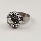 Kalevala Koru | Pallohela |  HAUHON Sormus | Hopeaa -72