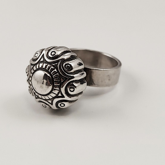 Kalevala Koru | Pallohela |  HAUHON Sormus | Hopeaa -72