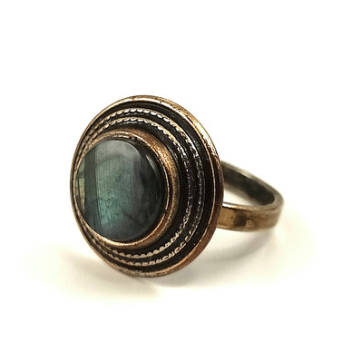 Kalevala Koru | SORMUS -1643 | Spektroliitti  | Pronssia