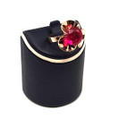 Kupittaan kulta oy | Elis Kauppi | Sormus Punaisella kivellä | 585 kultaa -73