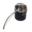 Kalevala Koru | (iso) Naisen Ääni -Solki | Keltainen kvartsi | Hopeaa