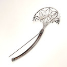 Kalevala Koru | (iso) Naisen Ääni -Solki | Keltainen kvartsi | Hopeaa