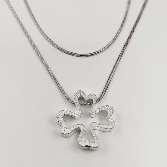 Kalevala Koru | RUNO riipus | kaulakoru käärmeketjulla |  Hopeaa