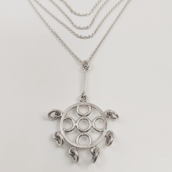 JUHLS Kautokeino | Riipus nro 58 | Kaulakoru | Hopeaa 