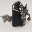 Turun hopea oy | Pentti Sarpaneva | iso KAARNA  Riipus | Kaulakoru | 830 Hopeaa -72