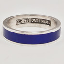 Auran Kultasepät | Pekka Piekäinen  | Emaloitu Sormus | Hopeaa