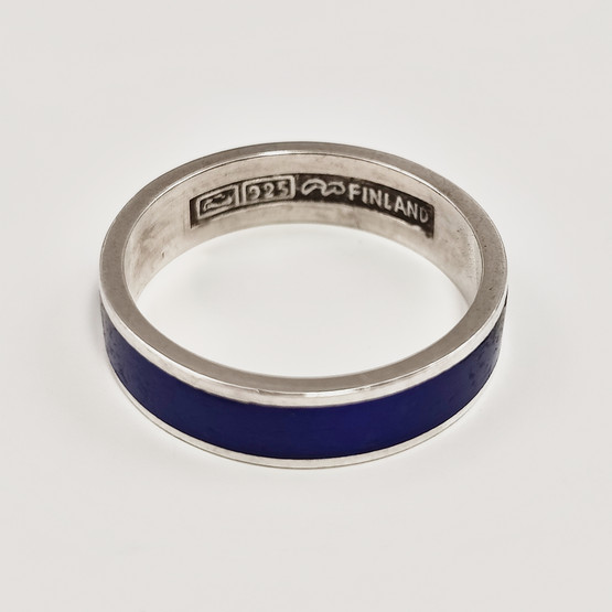 Auran Kultasepät | Pekka Piekäinen  | Emaloitu Sormus | Hopeaa