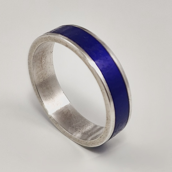 Auran Kultasepät | Pekka Piekäinen  | Emaloitu Sormus | Hopeaa