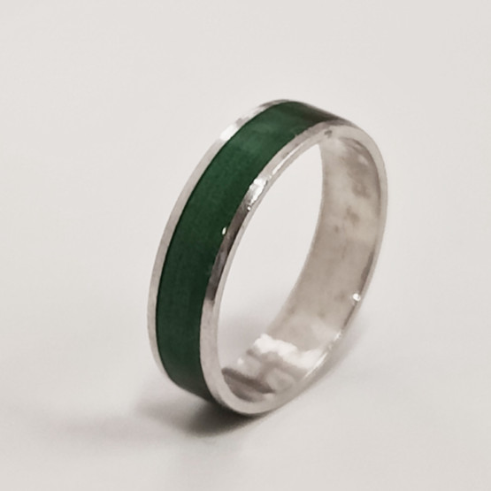 Auran Kultasepät | Pekka Piekäinen  | Emaloitu Sormus | Hopeaa