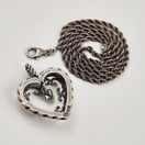 Kalevala Koru | (iso) Talon sydän Riipus | kaulakoru | Hopeaa