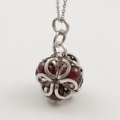 Kupittaan Kulta, Turku | Elis Kauppi  | Rare Carnelian Pendant  | Necklace | Sterling