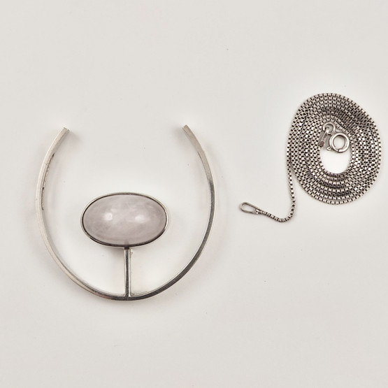 Kupittaan Kulta | Elis Kauppi | Ruusukvartsi Riipus | Hopeaa -59