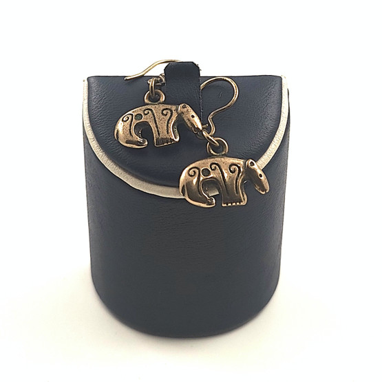 Kalevala Koru | koukulliset KARHU Korvakorut | Pronssia