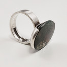 Kupittaan Kulta oy | Elis Kauppi | Akaatti  Sormus | Hopeaa 