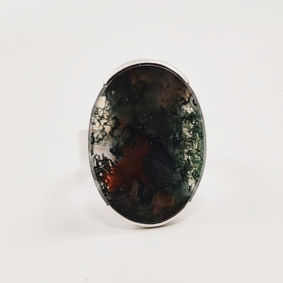 Kupittaan Kulta oy | Elis Kauppi | Akaatti  Sormus | Hopeaa 