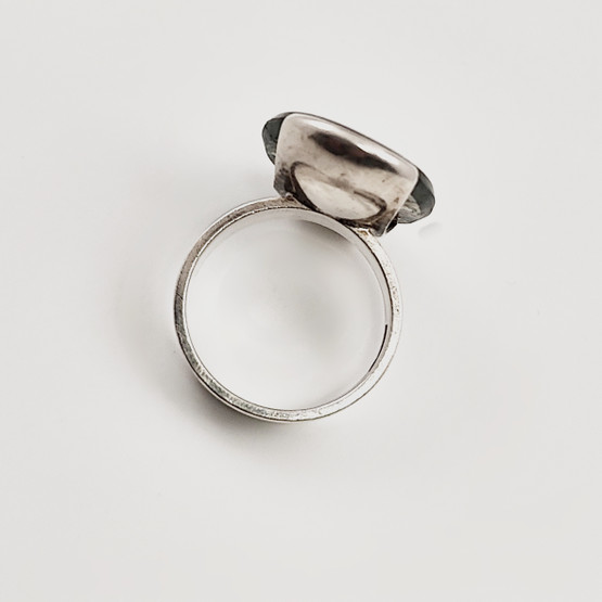 Kupittaan Kulta oy | Elis Kauppi | Akaatti  Sormus | Hopeaa 