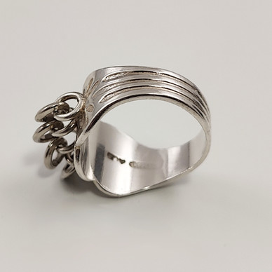 Kalevala Koru | Lapin sormus | 17,5mm | Hopeaa 