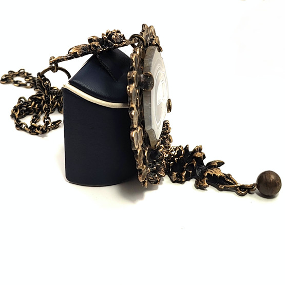 Turun Hopea oy | Pentti Sarpaneva | ( todella iso) Akaatti Riipus | kaulakoru  |Pronssia