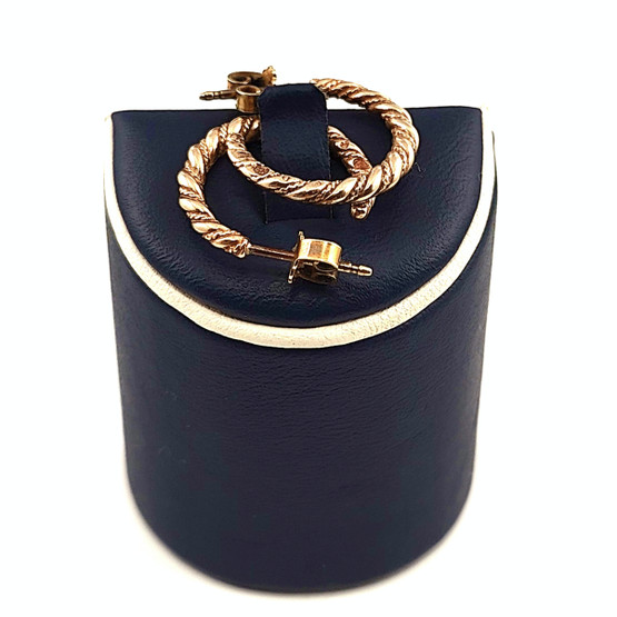 Kalevala Koru | Halikon Lampolan kierre-korvakorut | Renkaat | 585 Kultaa