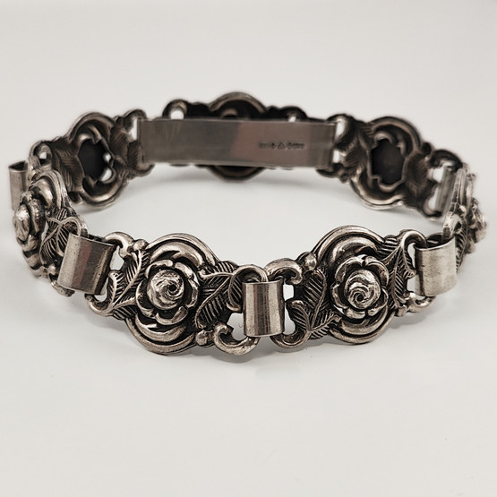 KP / ALTON kultatuotteet, Ruotsi | RUUSU Vintage Rannekoru | Hopeaa -50