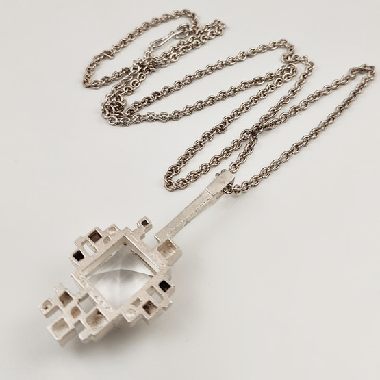 Kultateollisuus oy | Jorma Laine | Vuorikide Riipus | Kaulakoru Hopeaa -76