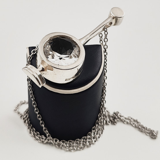 Turun Hopea oy | Jorma Laine | Vuorikide RIIPUS | Kaulakoru | Hopeaa -76