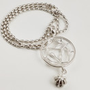 KK | Kalevala Koru | Carmen Riipus | Kaulakoru punaisella granaatilla | Hopeaa