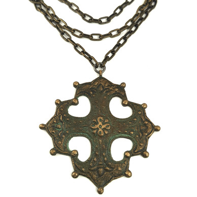  ATO | (iso) Ristiriipus | Kaulakoru Pronssia | 30/40-luku