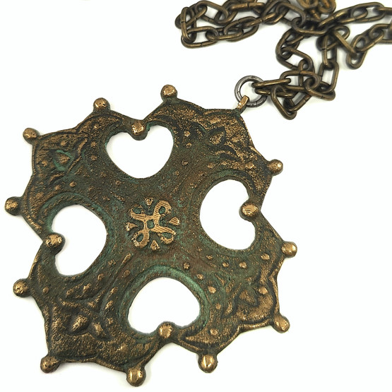  ATO | (iso) Ristiriipus | Kaulakoru Pronssia | 30/40-luku