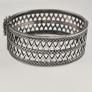 Kalevala Koru | leveä  Uskelan Rannekoru | Rannerengas | Hopeaa -72