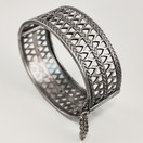 Kalevala Koru | leveä  Uskelan Rannekoru | Rannerengas | Hopeaa -72