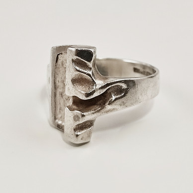 Lapponia koru | sormus | 19mm | Hopeaa -85