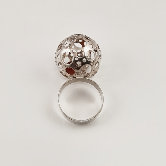 Liisa Vitali, ´Ladybug´ Ring , (20mm ball) , Sterling -71