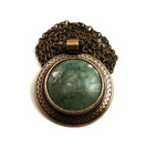 Kalevala jewelry | Pendant-1588 | Crome marble Necklace | Bronze