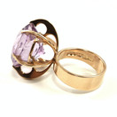 Kupittaan Kulta oy | Elis kauppi | Ametisti Sormus | 14k Kultaa -67