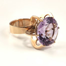 Kupittaan Kulta oy | Elis kauppi | Ametisti Sormus | 14k Kultaa -67