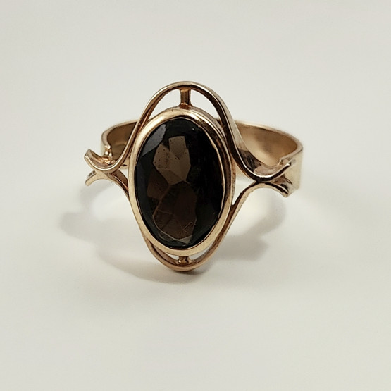 Auran kultasepät oy | Savukvartsi SORMUS | 14k Kultaa -65