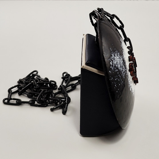 Eira Ikonen | Large Enameled Copper Pendant | Finnish Vintage Necklace