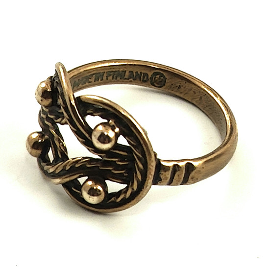 Kalevala jewelry | ´Teljänneito´ RING | 16,75mm | Bronze