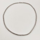 Timanttiset oy | Papuketju  | 4/420mm | Kaulakoru|  Hopeaa
