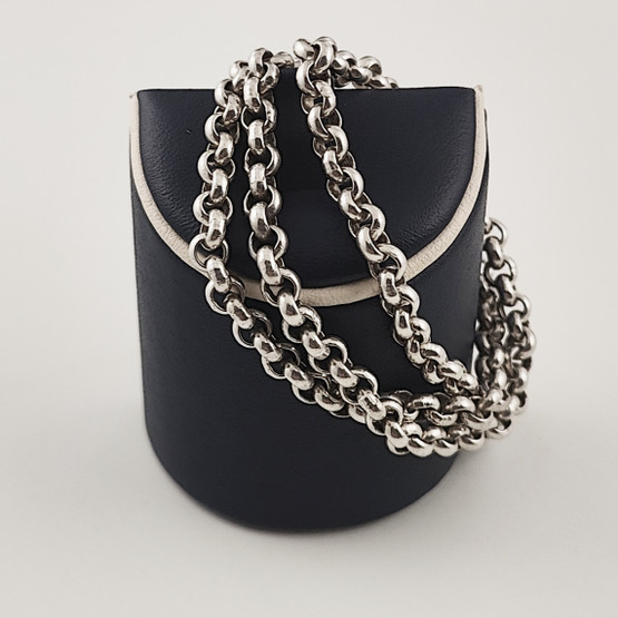 Timanttiset oy | Papuketju  | 4/420mm | Kaulakoru|  Hopeaa