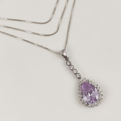 Kultajousi | Pisara RIIPUS | Zirkoni Kaulakoru | 925 Hopeaa